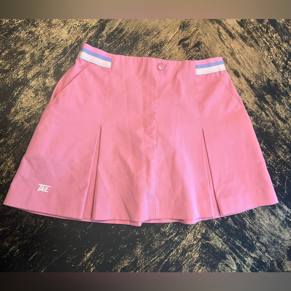 Tail Vintage 80's Pleated Tennis Skirt Pink 11/12 Small
